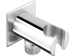 Sapho Držák sprchy kulatý, pevný, s vyústěním, chrom AQ615