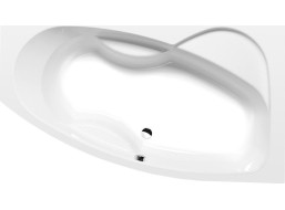 Polysan MAMBA R asymetrická vana 160x95x44cm, bílá 28111