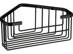 Gedy SMART rohová police do sprchy, 200x80x151mm, černá mat 2483-14