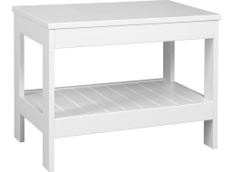 Aqualine ETIDE policový regál nízký 61x45x36 cm, bílá mat ET061