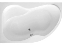 Aqualine CIDLINA 160 vana 160x105x45cm bez nožiček, levá, bílá G3615