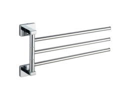 Aqualine APOLLO trojitý držák ručníků 350x44mm, chrom 1416-16