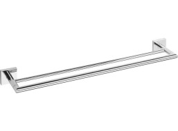 Sapho X-SQUARE dvojitý držák ručníků 650x120mm, chrom XQ404