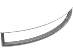GSI NORM čelní držák ručníků 60cm, pro umyvadlo 8645111, chrom PANMA60