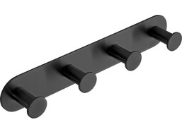 Sapho X-ROUND samolepící čtyřháček, černá mat XR221B