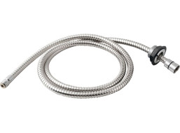 Sapho Sprchová průchodka na okraj vany včetně hadice F1/2"-M3/8", kulatá, chrom 1205-04