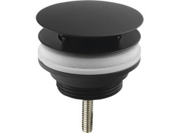 Omp Tea Umyvadlová výpust 5/4“, neuzavíratelná, velká krytka, tl.10-55mm, černá 542.742.5B