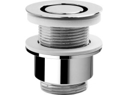 Omp Tea Umyvadlová výpust 5/4“, neuzavíratelná, design krytka, tl.30-45mm, chrom 147.545.5