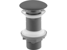Isvea Umyvadlová výpust 5/4“, click-clack, keramická zátka, tl. 20-70 mm, antracit 38TP0162I