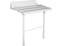 Ridder HANDICAP sklopné sedátko do sprchového koutu s podpěrou, 51x23cm, bílá A0020301
