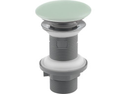 Isvea Umyvadlová výpust 5/4“, click-clack, keramická zátka, tl.20-70mm, zelená mint 38TP0168I