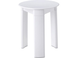 Gedy TRIO koupelnová stolička, průměr 33x40cm, bílá 2072