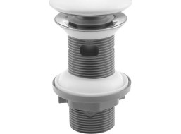 Isvea Umyvadlová výpust 5/4“ pro přepad, click-clack, keramická zátka, tl.20-70mm, bílá 38TP0171I
