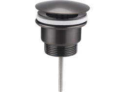 Sapho Umyvadlová výpust 5/4", neuzavíratelná, velká krytka, tl.10-55mm, gun metal 542.742.5GM