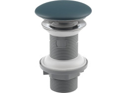 Isvea Umyvadlová výpust 5/4“, click-clack, keramická zátka, tl.20-70mm, zelená petrol 38TP0181I