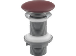 Isvea Umyvadlová výpust 5/4“, click-clack, keramická zátka, tl.20-70mm, maroon red 38TP0169I