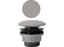 GSI GSI umyvadlová výpust 5/4“, neuzavíratelná, tl.5-65 mm, keramická krytka, tortora mat PVC05