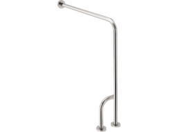 Sapho HANDICAP opěrné madlo LEVÉ 800x850mm, nerez lesk XH526