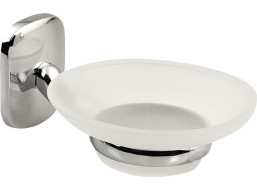 Aqualine RUMBA mýdlenka, mléčné sklo, chrom RB102