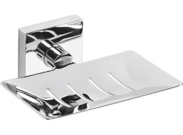 Sapho X-SQUARE mýdlenka obdélníková s otvory, chrom XQ800