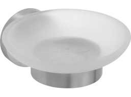 Sapho X-STEEL mýdlenka, mléčné sklo, nerez mat XS802