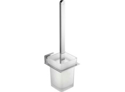 Aqualine APOLLO WC štětka závěsná, mléčné sklo, chrom 1416-08