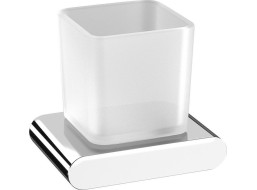 Sapho FLORI sklenka, mléčné sklo, chrom RF004