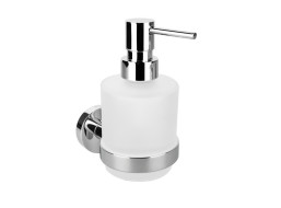 Sapho X-ROUND dávkovač mýdla 200ml, mléčné sklo, chrom XR103