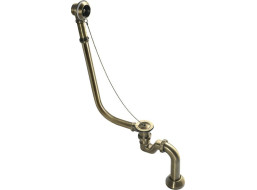 Polysan RETRO vanová souprava pro vnější instalaci, řetízek, včetně sifonu, bronz 71690