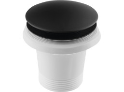 Polysan Vanová výpust 6/4", Click Clack, pro vany bez přepadu, černá mat 71704B