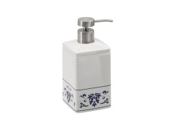Gedy CIXI dávkovač mýdla na postavení, porcelán, bílá/modrá CX8189