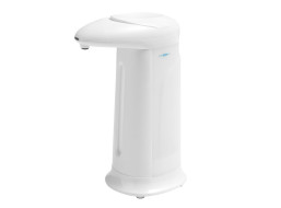 Aqualine Bezdotykový dávkovač mýdla na postavení, 350ml, 83x196x135mm, ABS/bílá 08131
