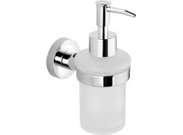Aqualine SAMBA dávkovač mýdla 150ml, mléčné sklo, chrom SB119