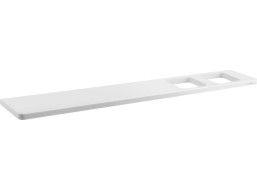 Sapho ABELINE police rockstone 600mm, 2x otvor, bílá mat AB602-0101