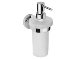 Sapho X-ROUND dávkovač mýdla 230ml, mléčné sklo, chrom XR101