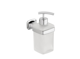 METAFORM AIDA dávkovač mýdla 270 ml, mléčné sklo, chrom AI019