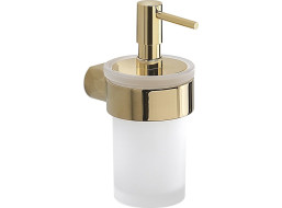 Gedy PIRENEI dávkovač mýdla, 110 ml, mléčné sklo, zlato PI8187
