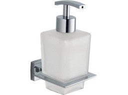Aqualine APOLLO dávkovač mýdla, 200ml, mléčné sklo, chrom 1416-19