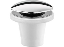 Polysan Vanová výpust 6/4", Click Clack, pro vany bez přepadu, chrom 71704