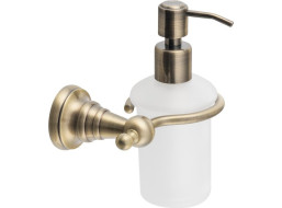 Sapho DIAMOND dávkovač mýdla, 200ml, mléčné sklo, bronz 1318-19