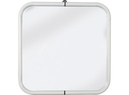 Aqualine WHITE LINE zrcadlo v rámu 44x44cm, bílá 8000