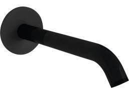 Sapho Nástěnná výtoková hubice, kulatá, 165mm, černá mat BO515
