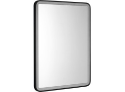 Aqualine SWIDA zrcadlo s LED osvětlením 60x80cm, dotykový senzor, stmívatelné, černá mat SW060