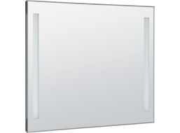 Aqualine Zrcadlo s LED osvětlením 100x80cm, kolébkový vypínač ATH7