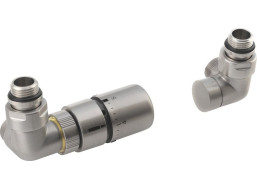Sapho CORNER připojovací sada ventilů termostatická triaxiální, levé provedení, nerez mat CP1511LS