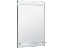 Aqualine Zrcadlo s LED osvětlením a policí 60x80cm, kolébkový vypínač ATH53