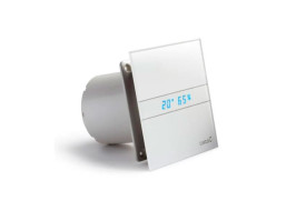 Cata E-120 GTH koupelnový ventilátor axiální s automatem, 6W/11W, potrubí 120mm, bílá 00901200