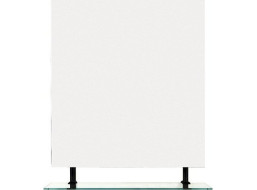 Sapho WEGA zrcadlo s policí 800x800mm, černá mat 60092-8B