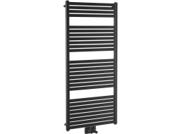 Aqualine TONDI otopné těleso rovné 600x1330 mm, středové připojení, černá mat DT486T