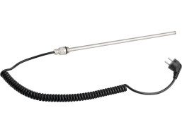 Aqualine Elektrická topná tyč bez termostatu, kroucený kabel/černá, 500 W LT90500B